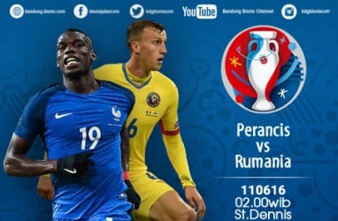 Prancis Pasang Kekuatan Penuh Lawan Rumania