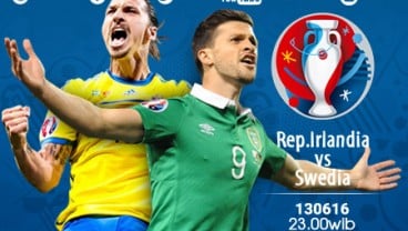 Prediksi Irlandia vs Swedia, Senin (13/6) Pukul 23.00 WIB