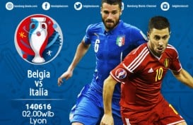 Prediksi Belgia vs Italia, Selasa (14/6) Pukul 02.00 WIB