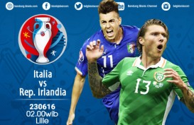 Bekuk Italia, Irlandia Melenggang ke 16 Besar