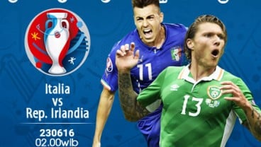 Bekuk Italia, Irlandia Melenggang ke 16 Besar