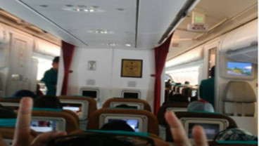 Cuaca Buruk di Denpasar, Airbus Garuda GA 402 Mendarat Darurat di Juanda Surabaya
