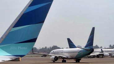 Pesawat Garuda Tergelincir di Yogyakarta