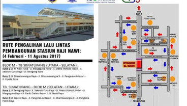 Inilah Pengalihan Lalu Lintas Terkait Pembangunan Staisun MRT Haji Nawi