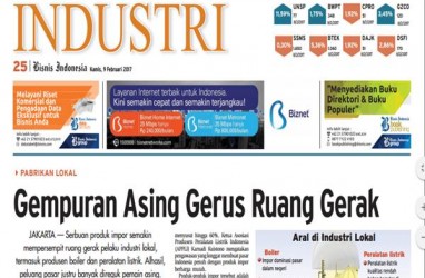 Bisnis Indonesia Edisi Cetak Kamis (9 Februari 2017). Seksi Industri