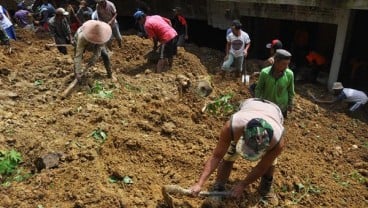 Kintamani Longsor : Korban Tewas 12 Orang