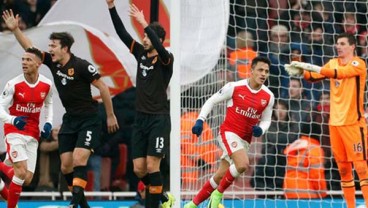 Hasil Liga Inggris: Dua Gol Sanchez Bawa Arsenal Taklukkan Hull