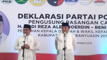 HASIL REAL COUNT PILKADA SERENTAK 2017: MUBA, Dodi Reza Alex-Beni Hernedi 98%