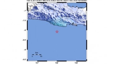 Gempa 4,8 SR Guncang Wilayah Tasikmalaya