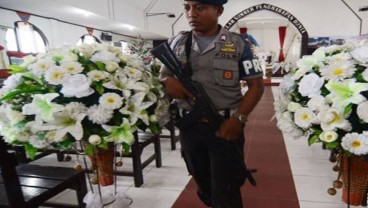 Percobaan Pembakaran Gereja di Palu, Polisi Siaga Penuh