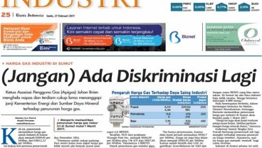 Bisnis Indonesia 27 Februari, Seksi Industri: Diskriminasi Harga Gas