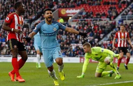 Hasil Liga Inggris: Aguero Inspirasi City Gasak Sunderland