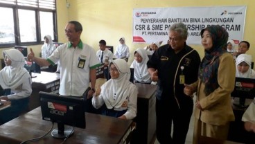 Pertamina Sumbagsel Salurkan Bantuan CSR di SMPN 58 Palembang