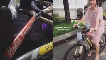 Dapat Sepeda dari Jokowi, Raisa Curhat di Instagram