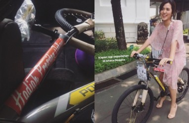 Dapat Sepeda dari Jokowi, Raisa Curhat di Instagram