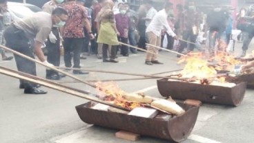 Polrestabes Medan Dibumbung Asap Narkoba, Lebih dari 152 Kg Masuk Tungku