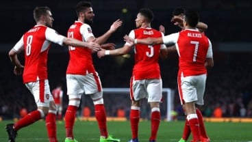 Menang Mudah, Arsenal ke Semifinal Piala FA