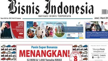 Bisnis Indonesia Edisi Cetak Senin 13 Maret 2017