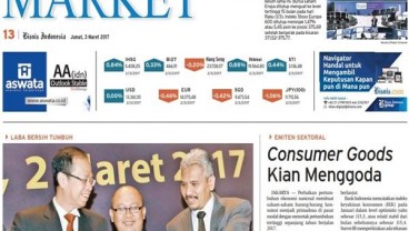 Headlines Seksi Market Bisnis Indonesia Edisi Cetak Senin 13 Maret 2017