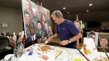 Mantan Presiden AS Bush Dipuji karena Lukisannya