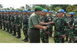 Prajurit TNI Doa Bersama di Markas FARDC di Dungu Afrika