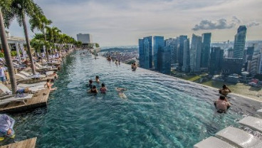 Marina Bay Sands, Kolam Renang Paling Megah di Dunia