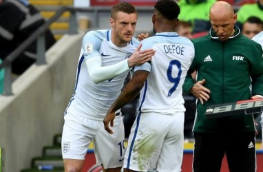 Vardy & Defoe Amankan Inggris di Kualifikasi Piala Dunia 2018
