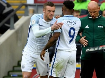 Vardy & Defoe Amankan Inggris di Kualifikasi Piala Dunia 2018