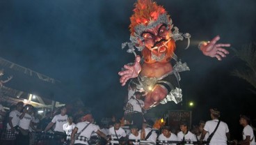 Hari Raya Nyepi : Ratusan Ogoh-ogoh Diarak di Denpasar