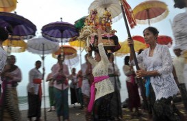 Umat Hindu Jakarta Nyepi di Pura Aditya