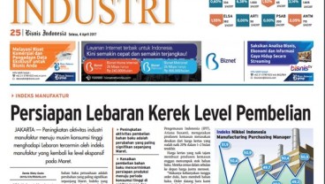 Bisnis Indonesia Edisi 4 April 2017, Seksi Industri: Persiapan Lebaran Kerek Level Pembelian