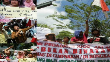 Demo Pedagang Pasar Bulan, Luat: Mau Berapa Kali Kami Direlokasi?