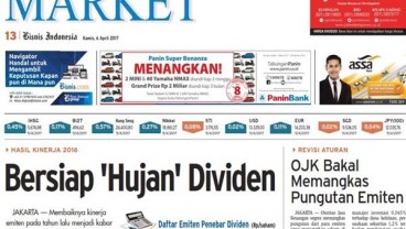 BISNIS INDONESIA (6/4/2017), Seksi Market : Bersiap 'Hujan ' Dividen