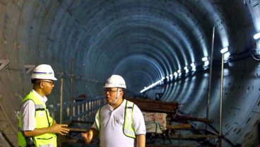 MRT JAKARTA: Pintu Masuk Stasiun Bendungan Hilir Dibangun, Ini Rekayasa Lalin di Jl Sudirman