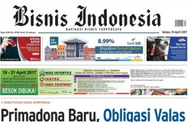 BISNIS INDONESIA (18/4), Seksi Utama : Primadona Baru, Obligasi Valas