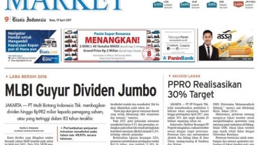 BISNIS INDONESIA (19/4), Seksi Market : MLBI Guyur Dividen Jumbo