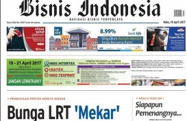 BISNIS INDONESIA (19/4), Seksi Utama : Bunga LRT Mekar