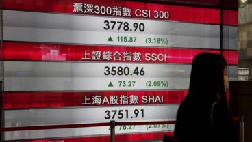 BURSA CHINA: Indeks Shanghai & CSI 300 Perpanjang Penguatan Hari Kedua