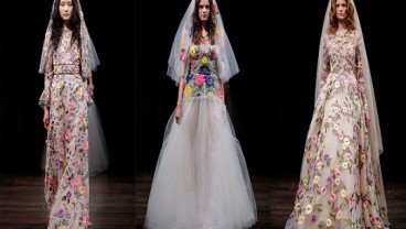 Ini Tren Busana Pengantin dari Bridal Fashion Week 2017