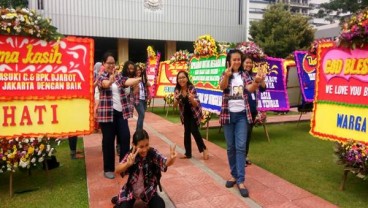 Kantor Ahok Seolah-olah Jadi Arena Festival Bunga