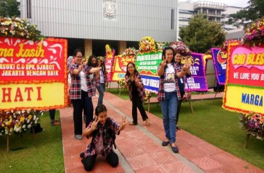 Kantor Ahok Seolah-olah Jadi Arena Festival Bunga