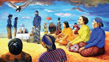 Pameran Lukisan di Rumah Miring Alternatif Isi Akhir Pekan