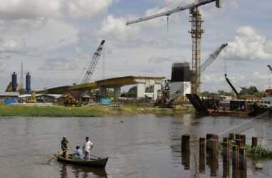 Jembatan Penghubung Bulungan-Kota Tarakan Terus Dibangun