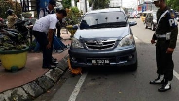 Parkir Medan, Dishub Gembok Ban Pengemudi Bandel