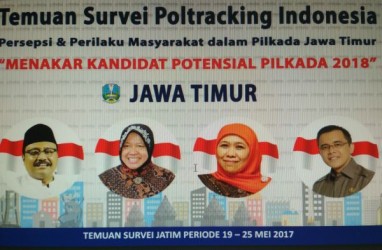 Survei Poltracking: Separuh Warga Jatim Belum Tahu Pilgub 2018