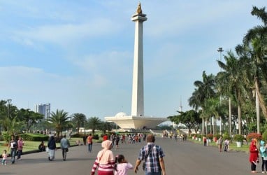 Libur Lebaran, Pengunjung Monas Membludak