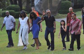 Ini yang Dilakukan Obama dan Keluarga di Candi Prambanan