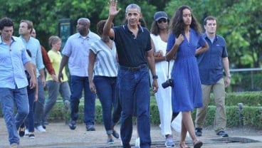 Disopirin Jokowi, Obama Naik Bogey menuju Grand Garden Kafe