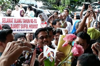 Djarot Ulang Tahun ke-55, Begini Serunya Sambutan Warga