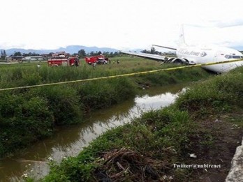 Pesawat Tri MG Asia Tergelincir di Wamena, Bawa BBM Pertamina